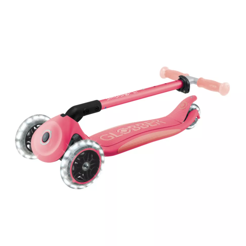 Самокат Globber Elite lights glow розовый (839-110)