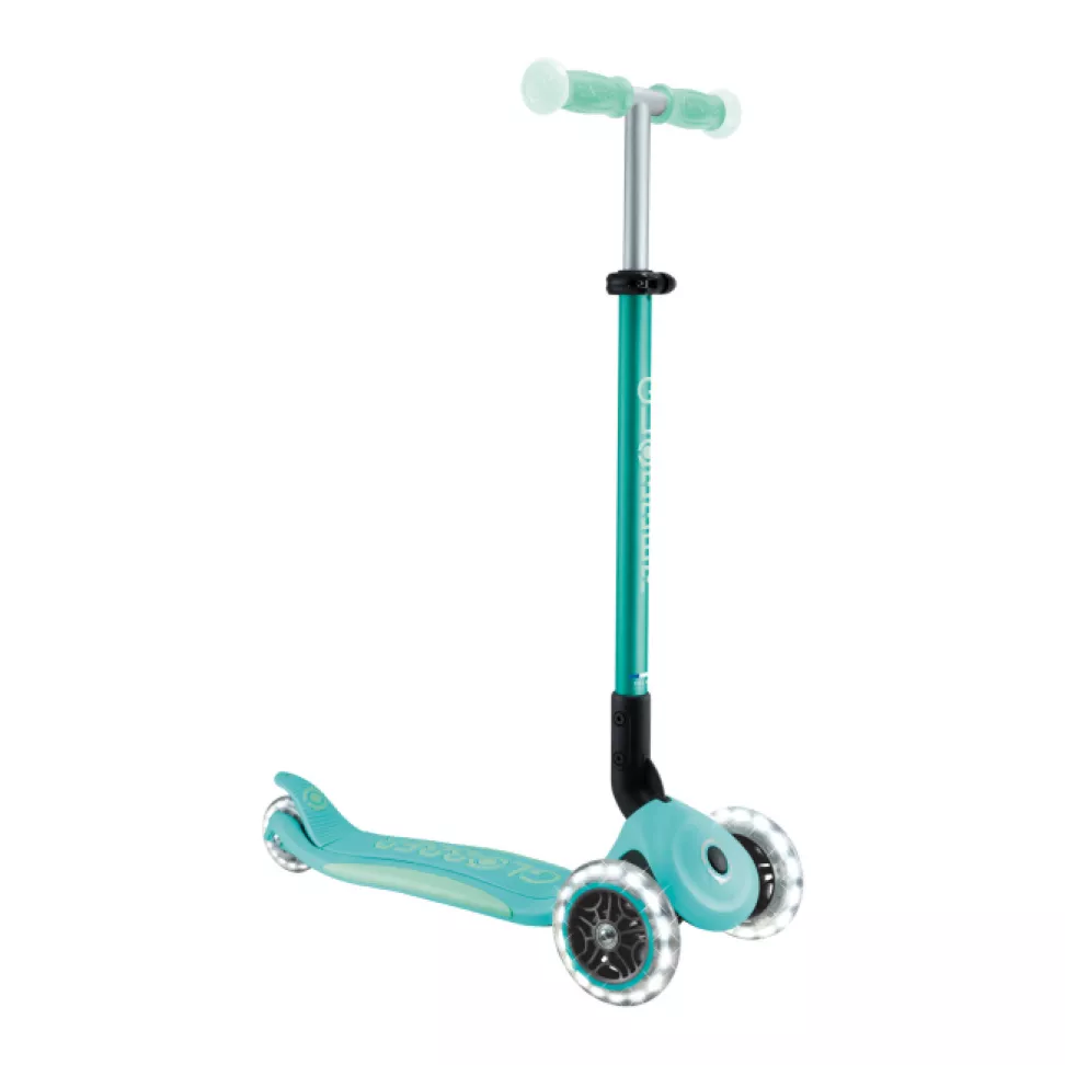 Самокат Globber Elite lights glow мятный (839-206)
