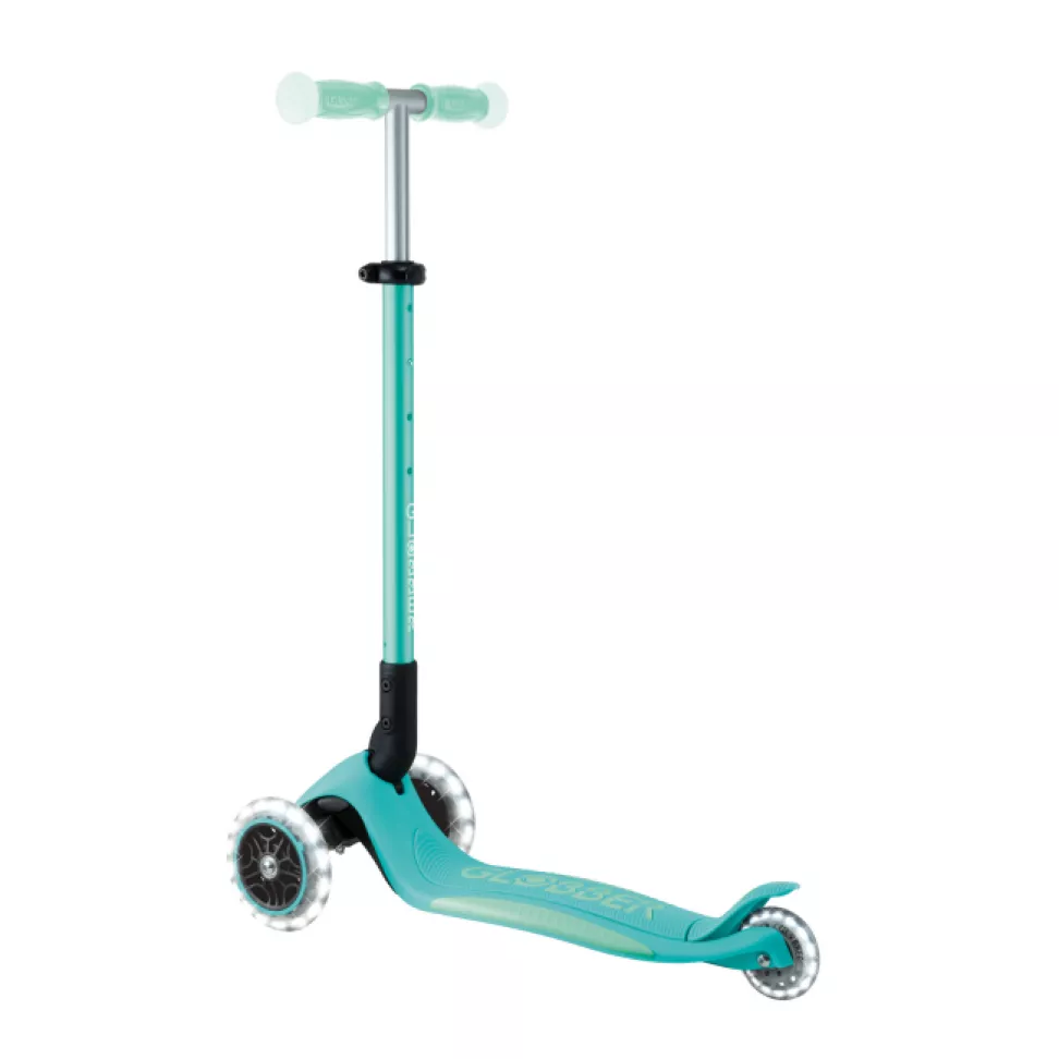 Самокат Globber Elite lights glow мятный (839-206)