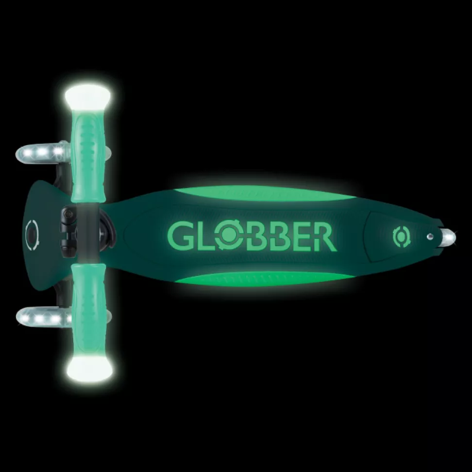 Самокат Globber Elite lights glow мятный (839-206)