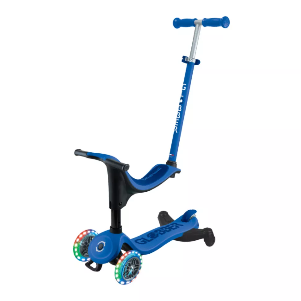 Самокат Globber Go up sporty lights синий (456-600)