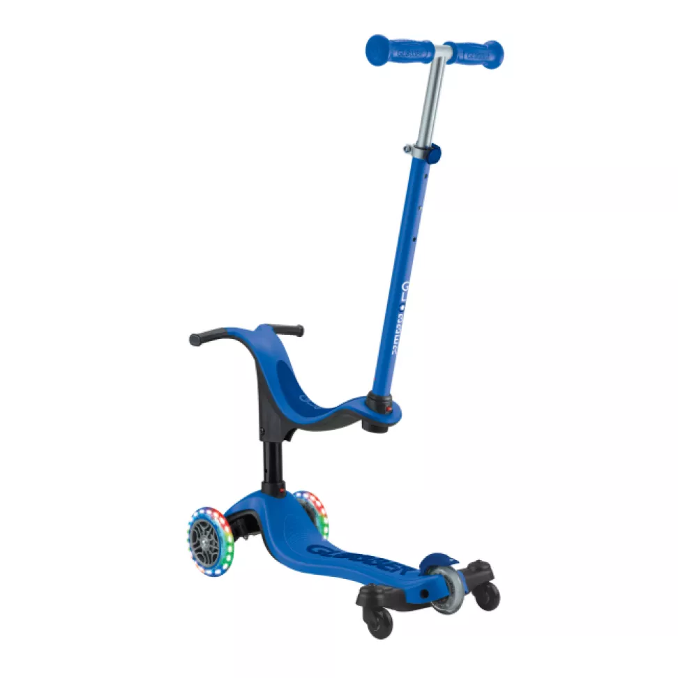 Самокат Globber Go up sporty lights синий (456-600)