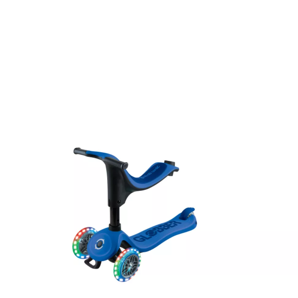 Самокат Globber Go up sporty lights синий (456-600)