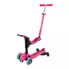 Самокат Globber Go up sporty lights фуксия (456-610)
