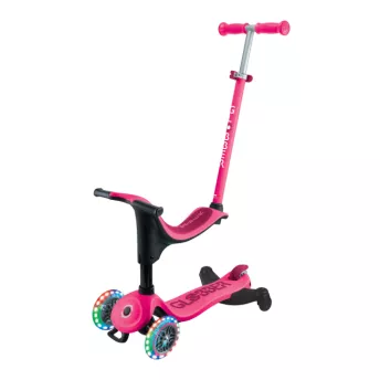 Самокат Globber Go up sporty lights фуксія (456-610)