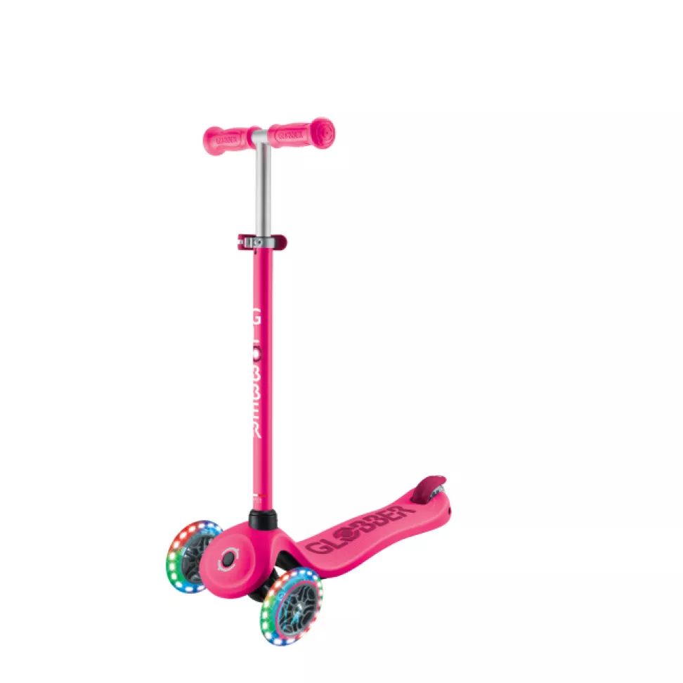 Самокат Globber Go up sporty lights фуксия (456-610)