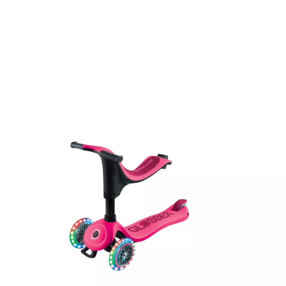 Самокат Globber Go up sporty lights фуксия (456-610)