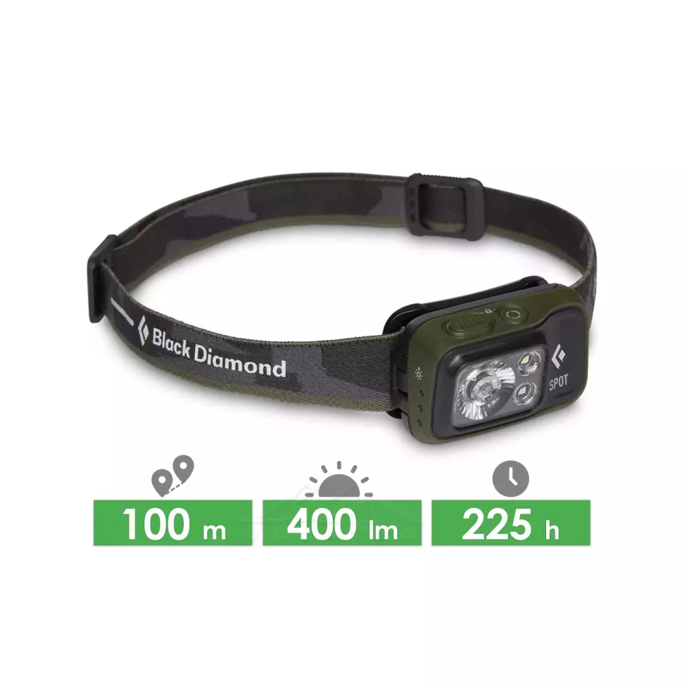 Налобний ліхтар Black Diamond Spot, 400 люмен, Dark Olive (BD 6206723002ALL1)