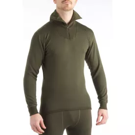 Термофутболка Aclima HotWool 230 Polo W/Zip Unisex OliveNight