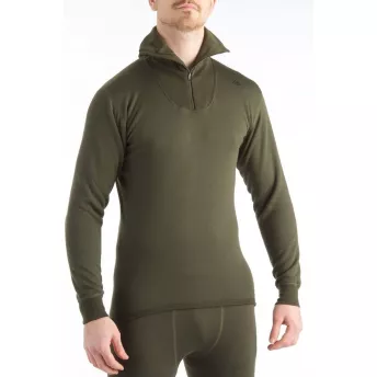 Термофутболка Aclima HotWool 230 Polo W/Zip Unisex OliveNight