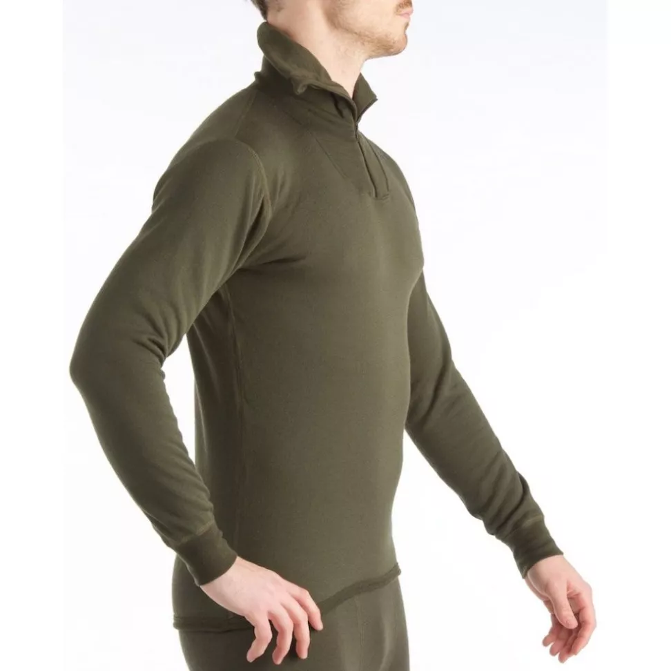 Термофутболка Aclima HotWool 230 Polo W/Zip Unisex OliveNight