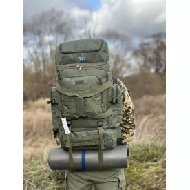 Рюкзак тактический и туристический 80л VIA ХАКИ ОЛИВА