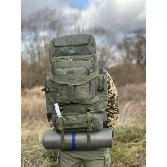 Рюкзак тактичний та туристичний 80л VIA ХАКІ ОЛИВА