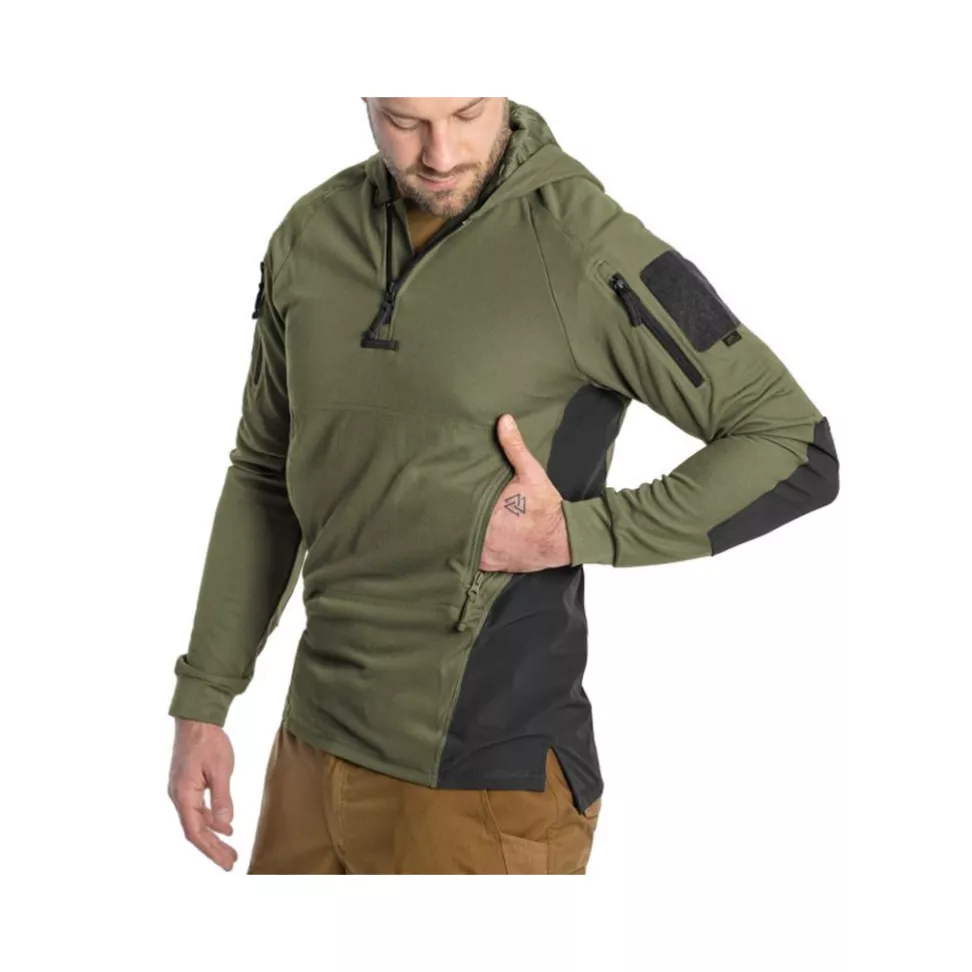 Кофта тактическая Helikon-Tex RANGE HOODIE - TopCool, оливковый