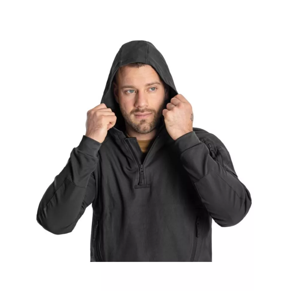 Кофта тактическая Helikon-Tex RANGE HOODIE - TopCool, черный
