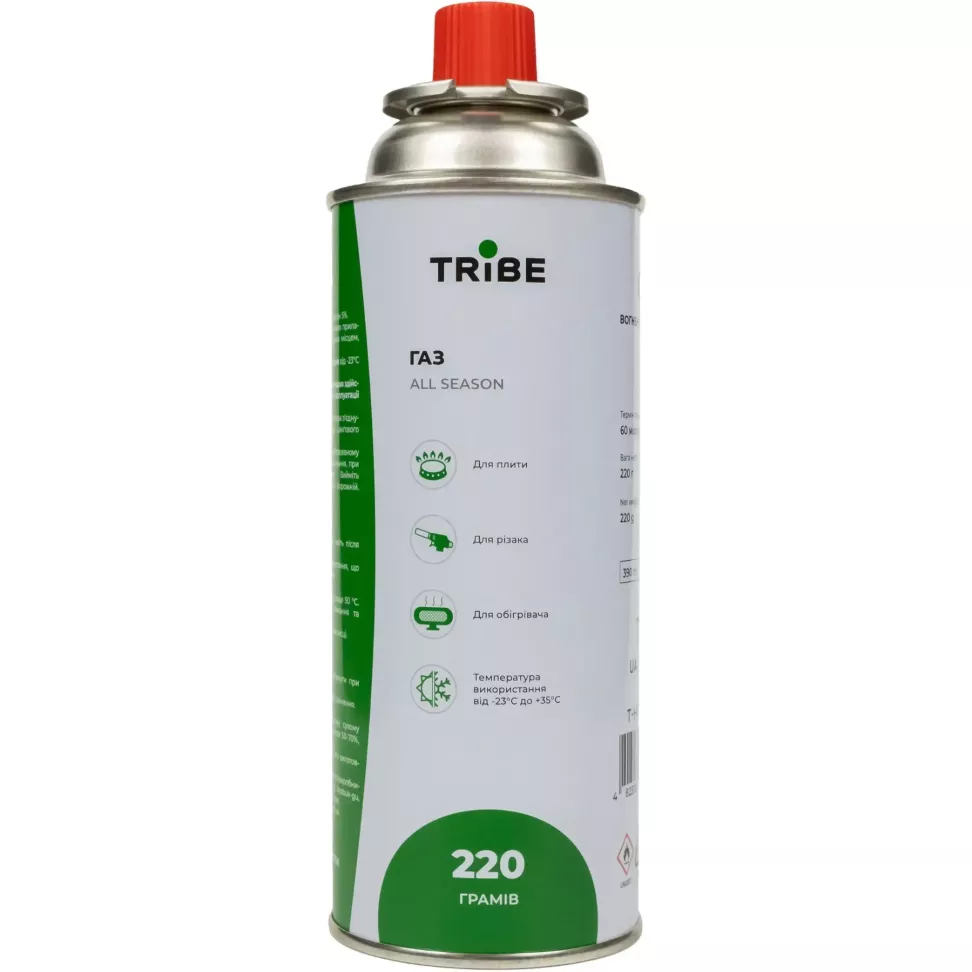 Картридж газовый Tribe цанговый 220 г T-HF-0006