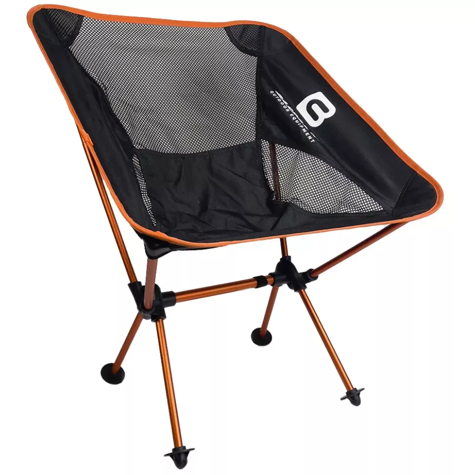 Кемпинговое кресло BaseCamp Compact, 50x58x56 см, Black/Orange (BCP 10306)