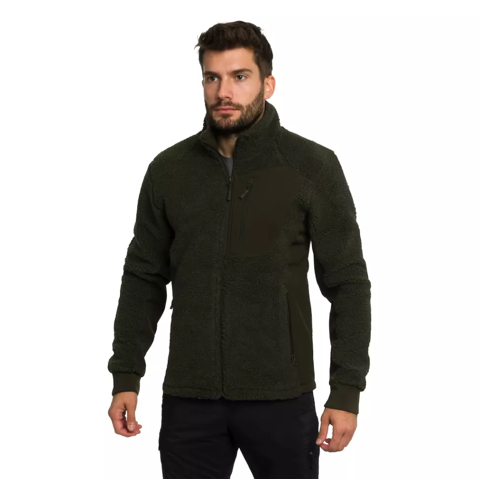 Флісова кофта Mil-Tec Bearforce Cold Weather Teddy-Fleece - Olive