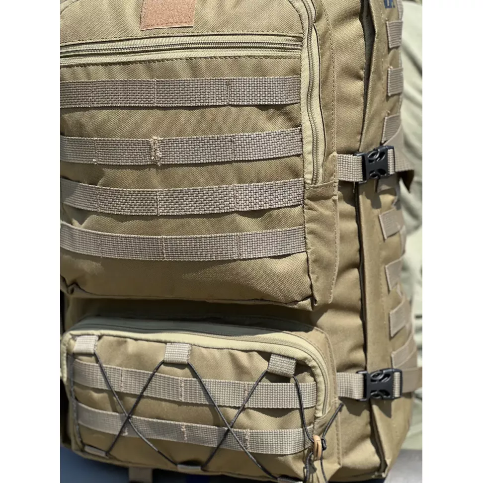 Рюкзак Тактичний Туристичний 60Л VIA койот