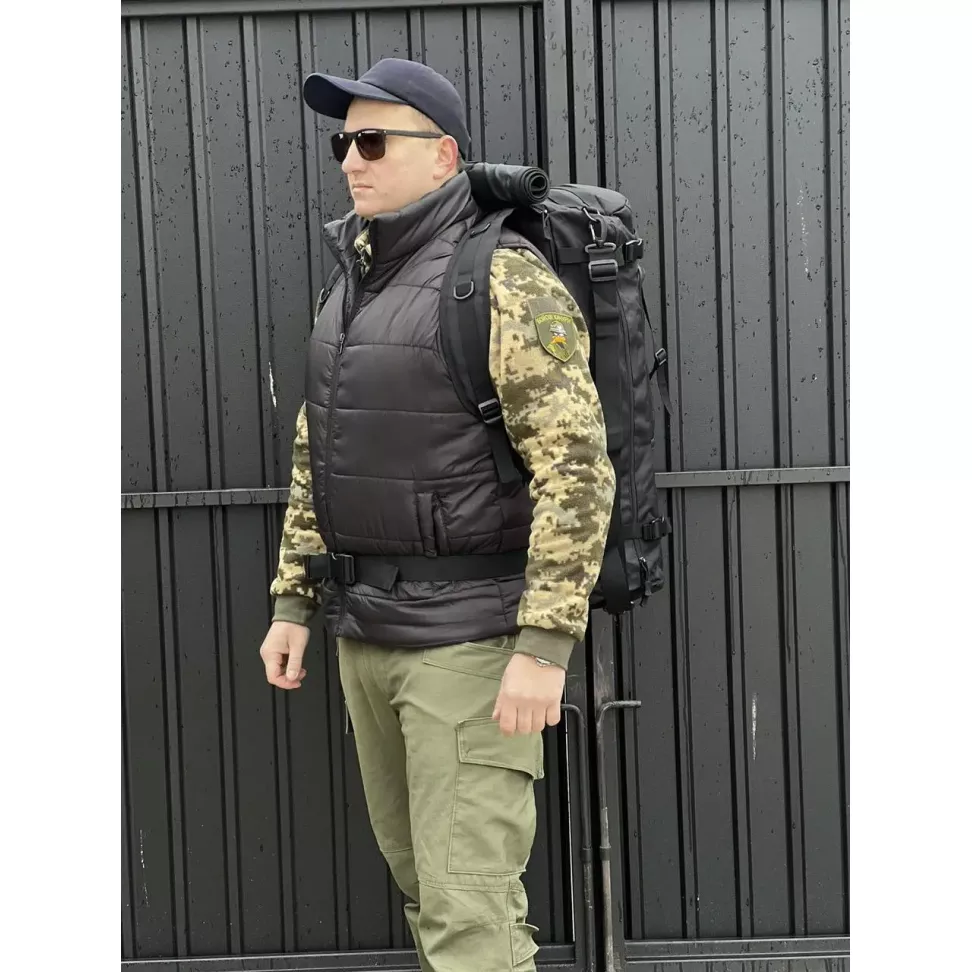 Сумка Баул 65л Баул-рюкзак VIA черный