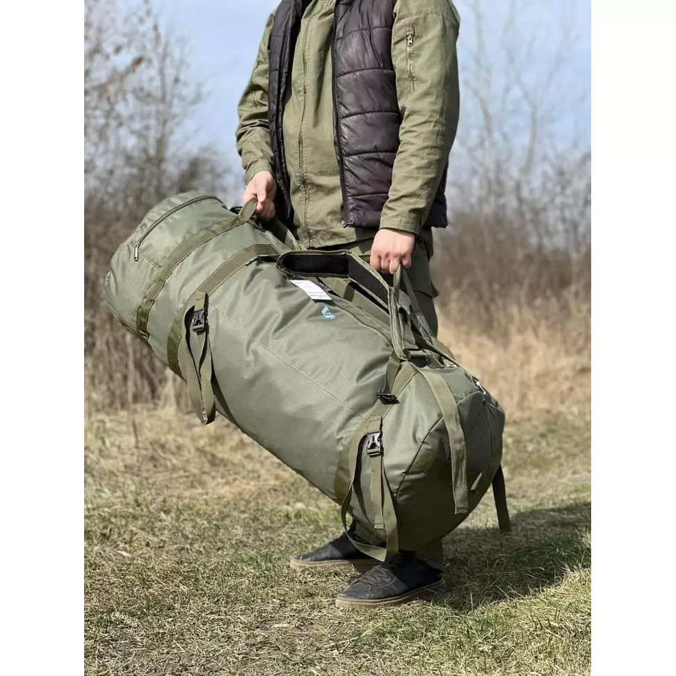 Сумка Баул 120л Баул-рюкзак VIA хаки