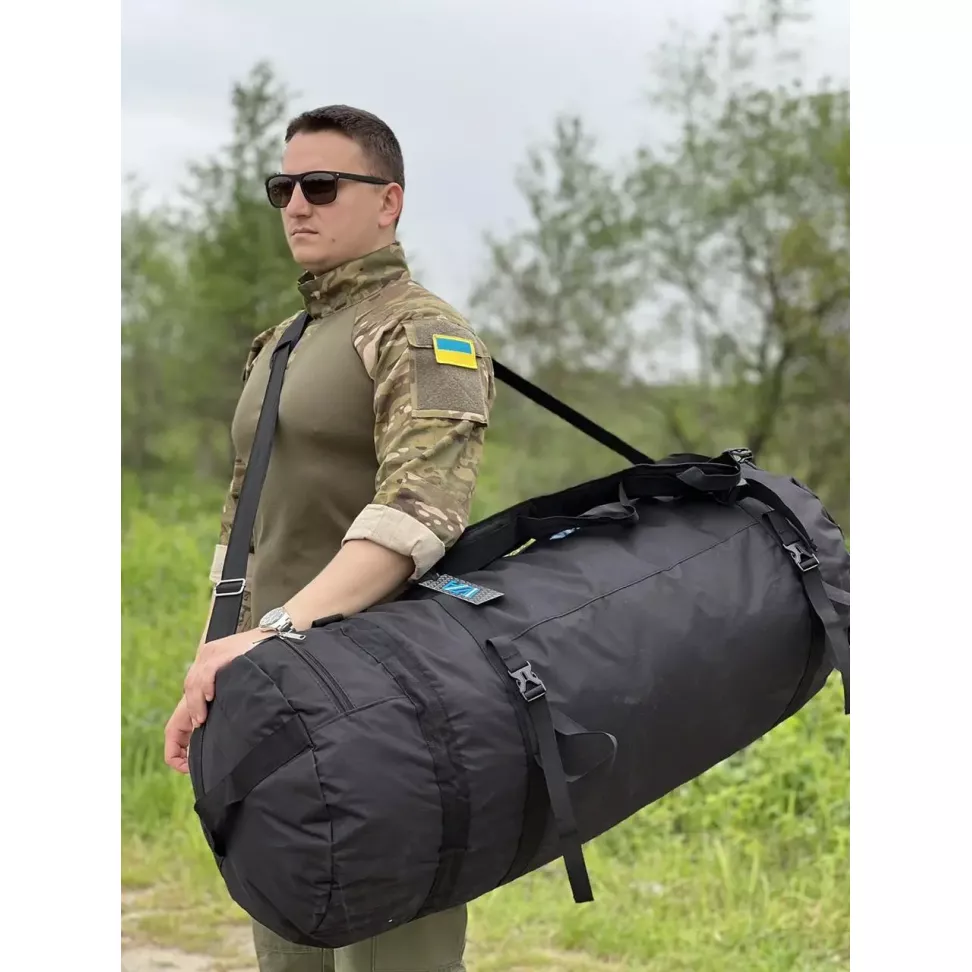 Сумка Баул 120л Баул-рюкзак VIA черная