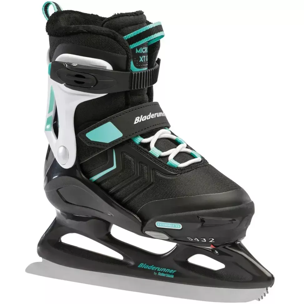 Bladerunner ледовые коньки Micro XT Ice G black-light teal