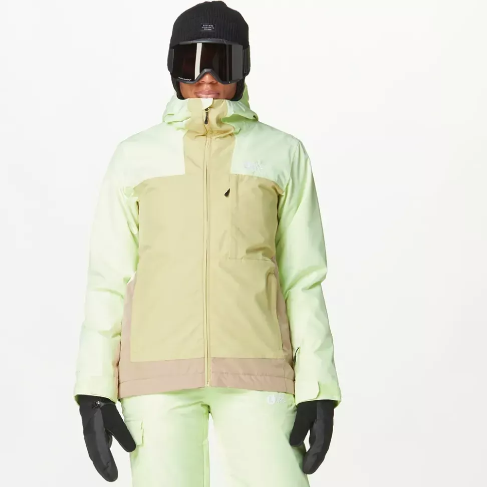 Picture Organic куртка лижна Seakrest W 2025 lime cream-hemp-roebuck