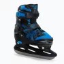 Коньки прогулочные детские Roces Jokey Ice 3.0 Boy черно-голубые 450707