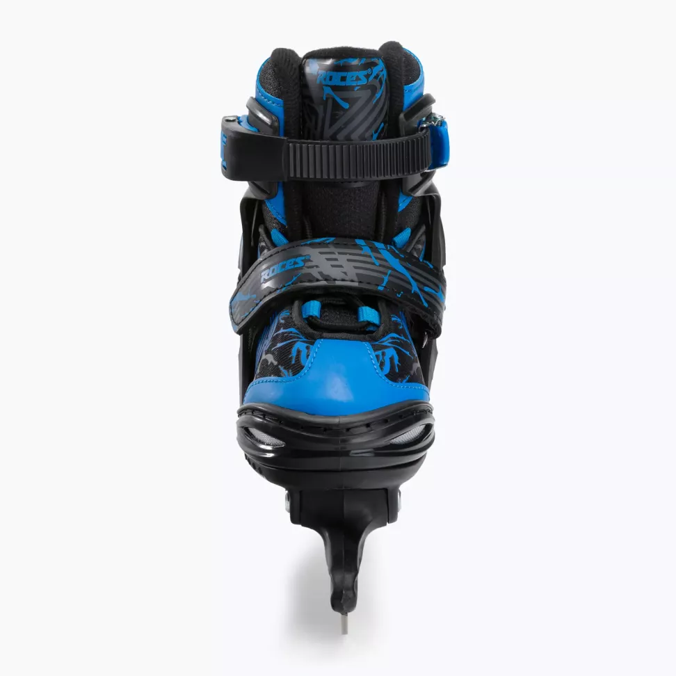 Коньки прогулочные детские Roces Jokey Ice 3.0 Boy черно-голубые 450707