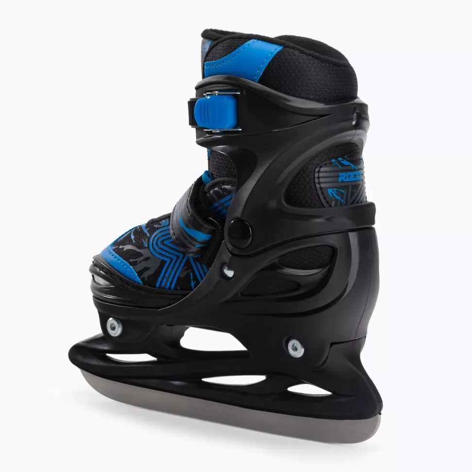 Коньки прогулочные детские Roces Jokey Ice 3.0 Boy черно-голубые 450707