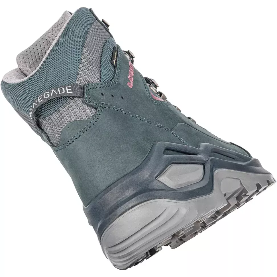 LOWA ботинки Renegade Evo GTX MID W steel blue-old rose