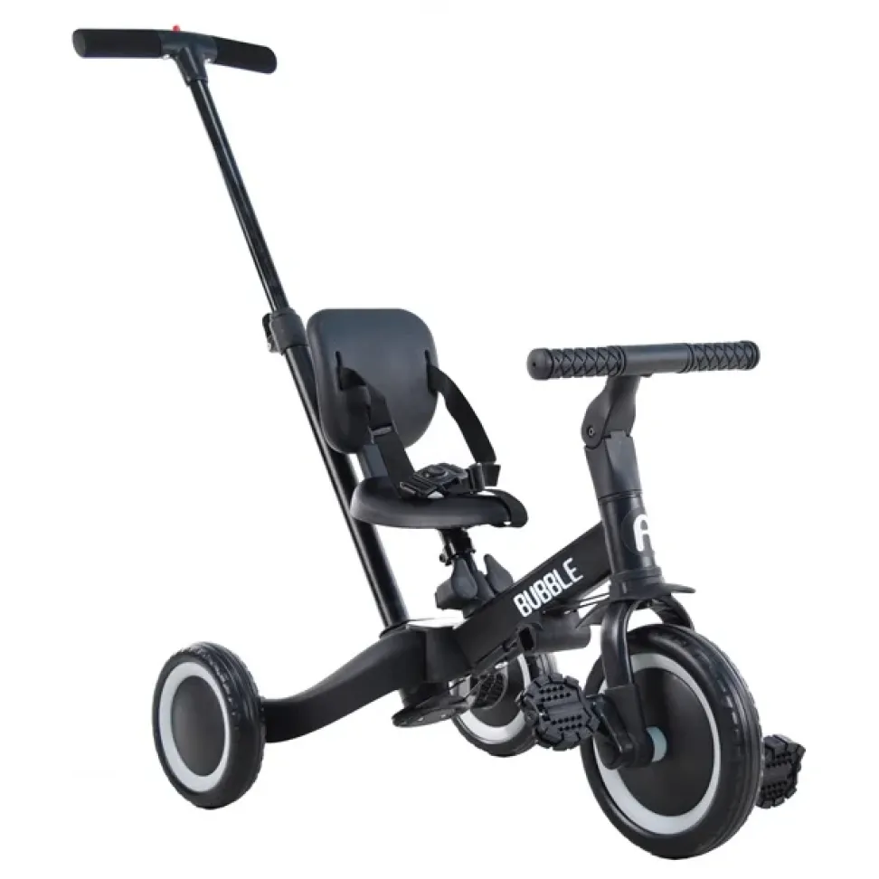Велосипед детский трехколесный Ardis 12 BUBBLE TR007 5 в 1 черный