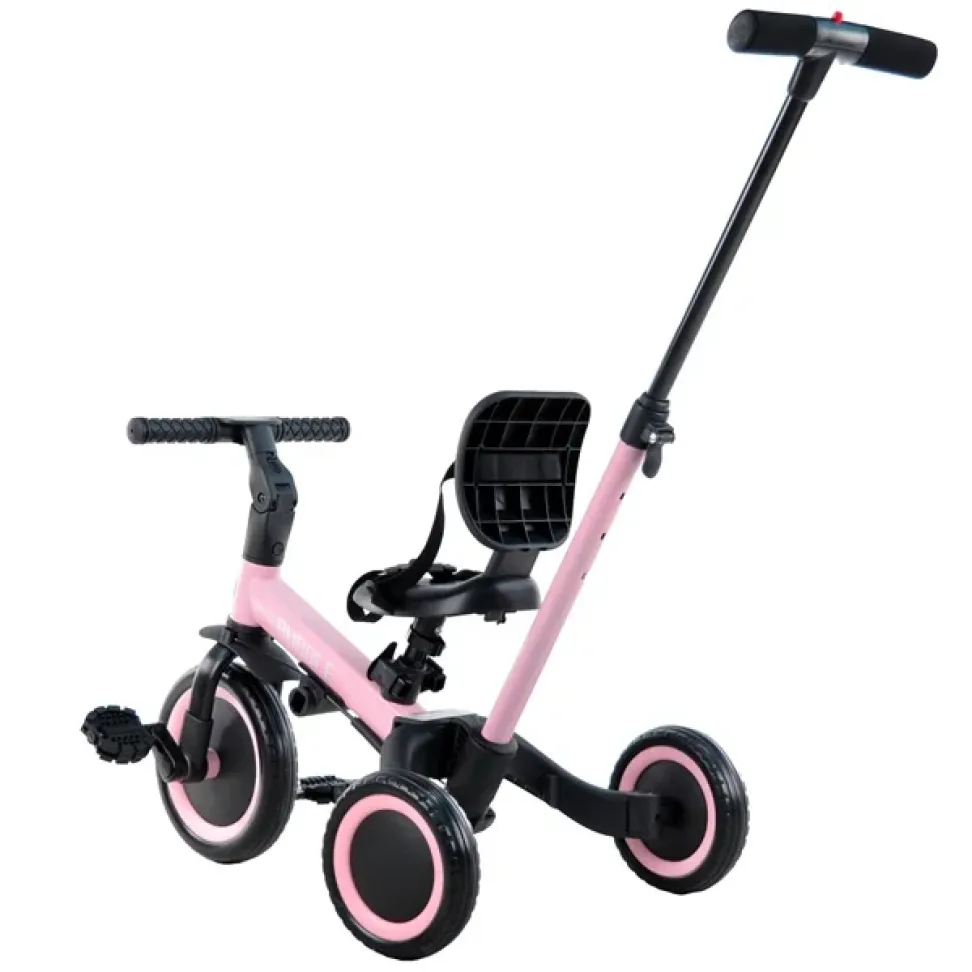Велосипед дитячий триколісний Ardis 12 BUBBLE TR007 5 в 1 рожевий