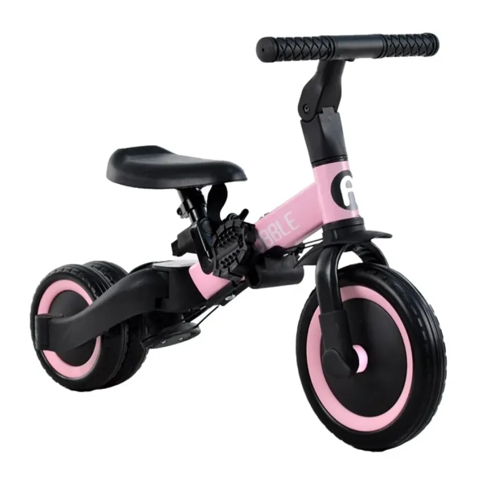 Велосипед дитячий триколісний Ardis 12 BUBBLE TR007 5 в 1 рожевий