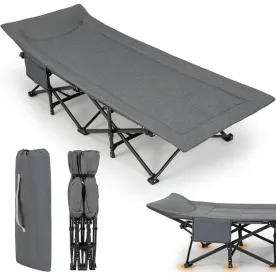 Раскладная кровать с матрасом FR MILITARY LUX, до 150кг. Механизм: зонтик. Цвет: серый