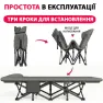 Раскладная кровать с матрасом FR MILITARY LUX, до 150кг. Механизм: зонтик. Цвет: серый