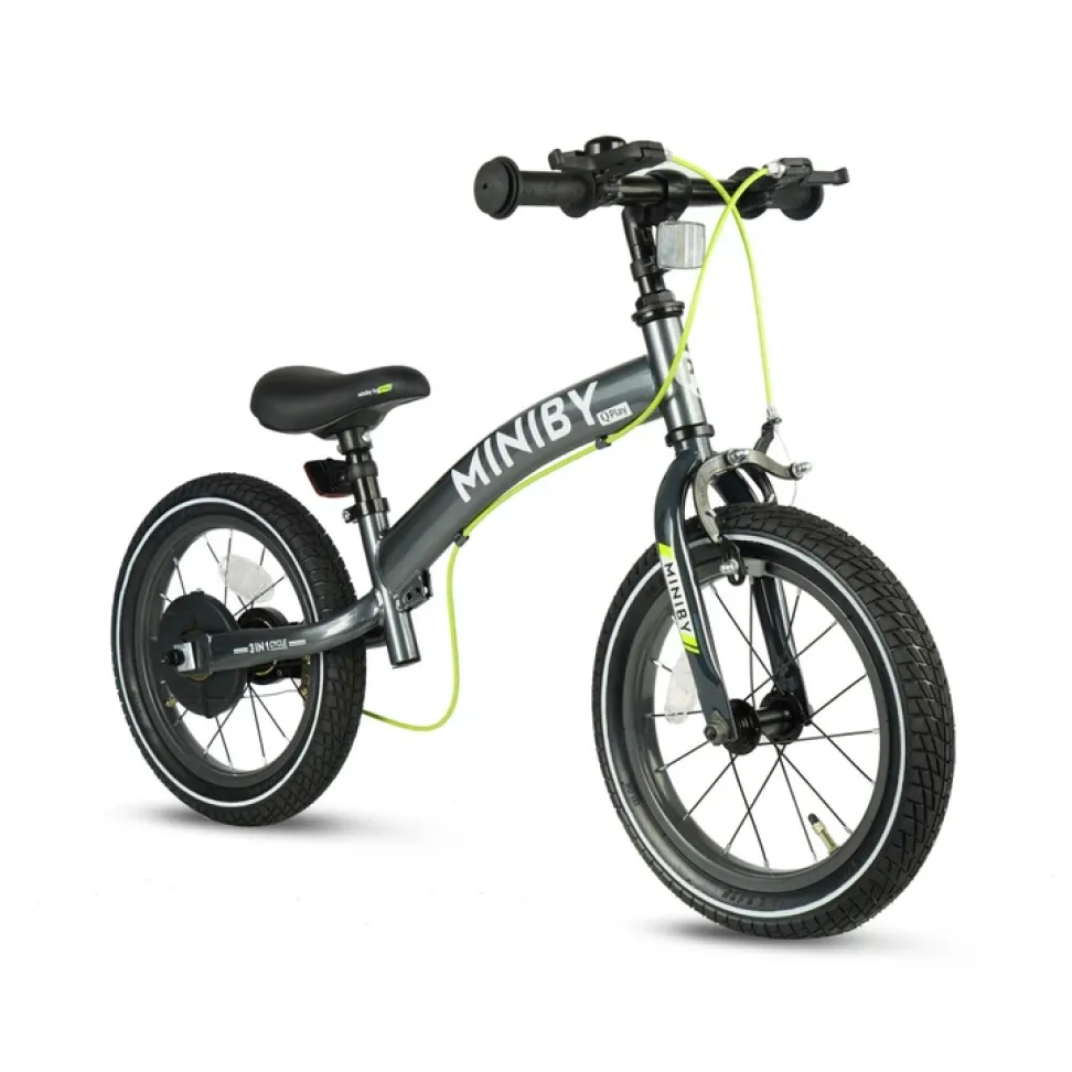 Детский велосипед 3 в 1 Qplay Miniby 14" Grey от 3 лет