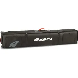 Nordica чехол для лыж Double Roller Ski Bag black-white 200 см