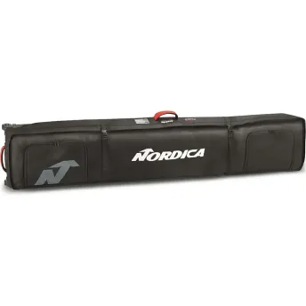 Nordica чехол для лыж Double Roller Ski Bag black-white 200 см