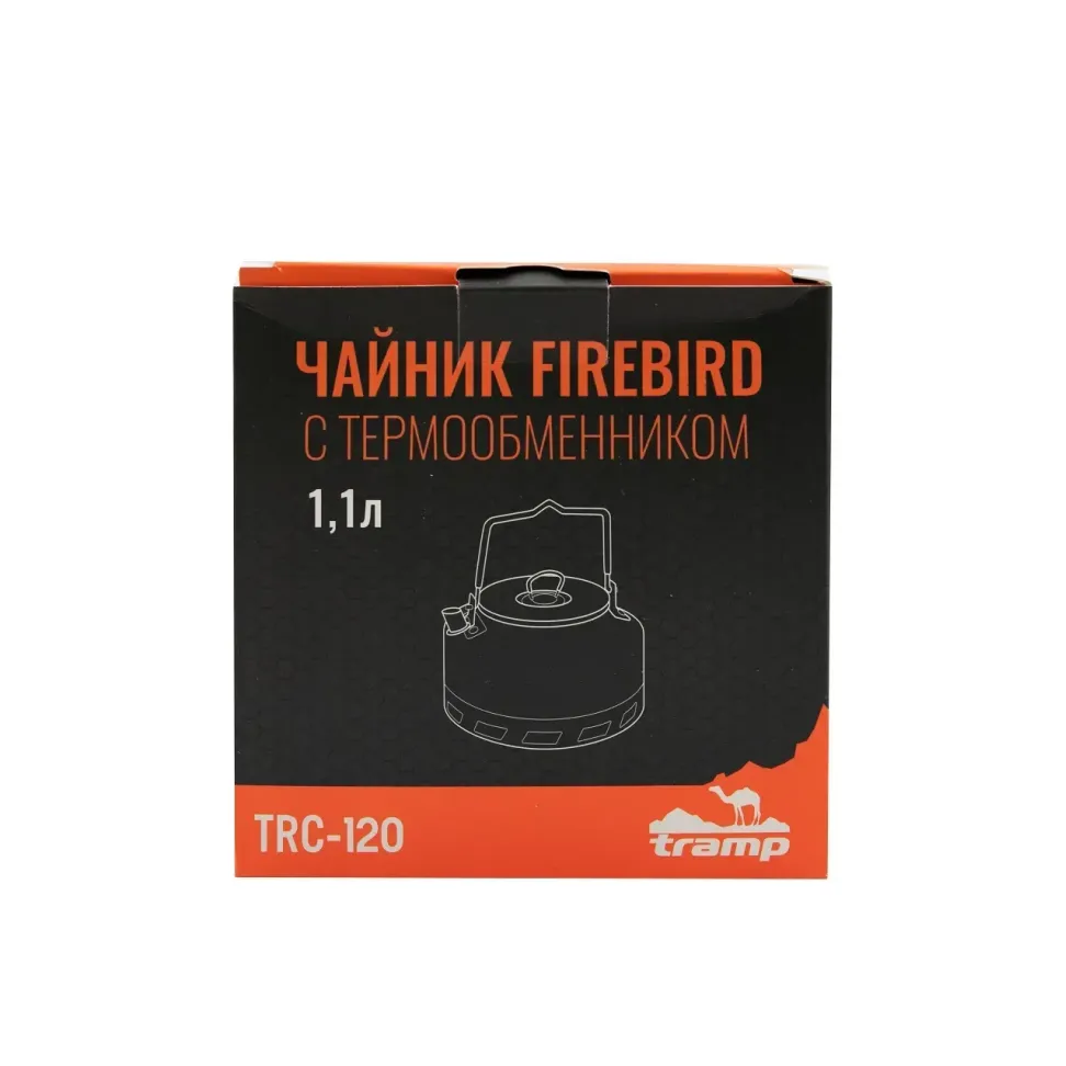 Чайник Tramp из анодированного алюминия с теплообменником 1,1 л TRC-120