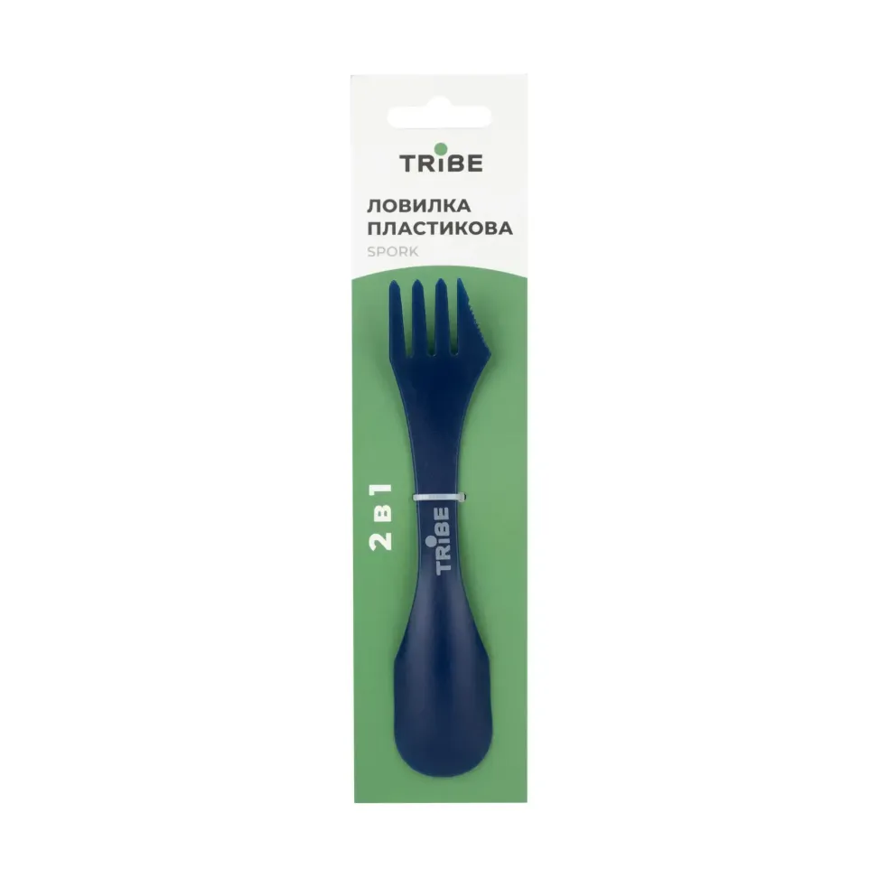 Ловилка Tribe Spork пластикова, blue