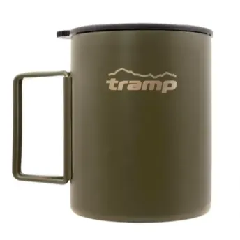 Термокружка TRAMP со складными ручками и поилкой 500мл UTRC-142 olive