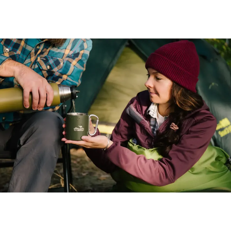 Термокухоль з карабіном Tramp 350 мл олива UTRC-122-olive
