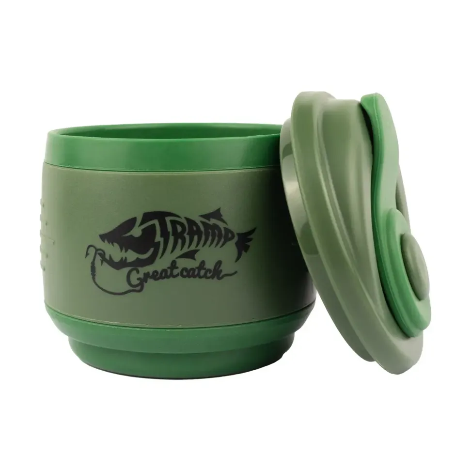 Кружка складная силиконовая Tramp с крышкой 350ml olive UTRC-082-olive