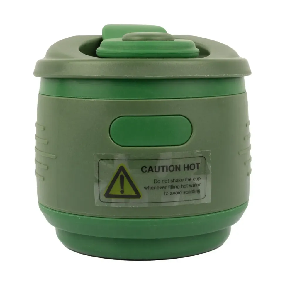 Кружка складная силиконовая Tramp с крышкой 350ml olive UTRC-082-olive