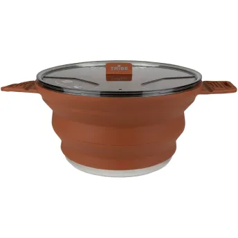 Каструля Tribe Collapsible Pot 2,5 л силіконова, brown