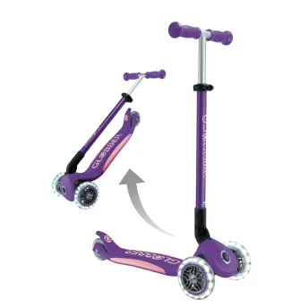 Самокат Globber - Elite Lights Foldable Purple