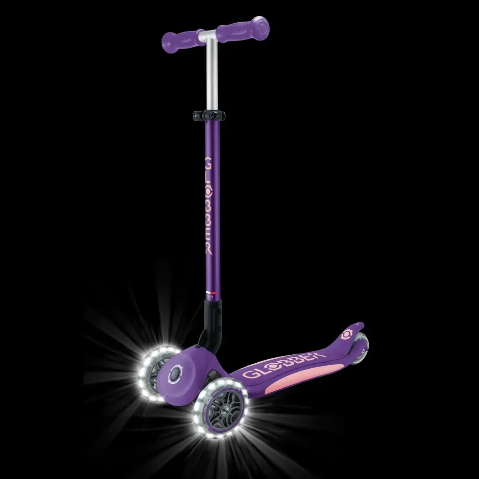 Самокат Globber - Elite Lights Foldable Purple