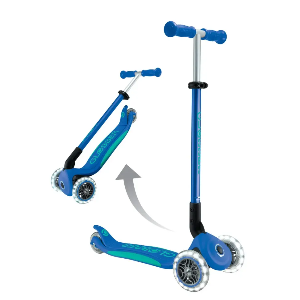 Самокат Globber - Elite Lights Foldable Navy Blue